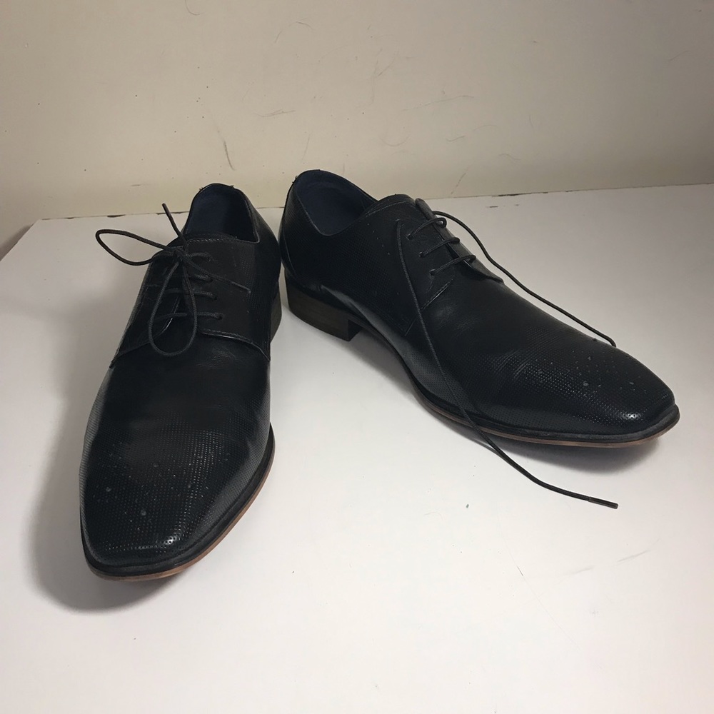 Men’s black real leather Steve Madden Derbys